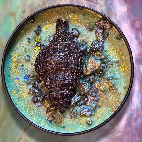 Brazilian Zom Zom Wickless Candle: Caramel Pistachio Vanilla Sandalwood Scent - Picture 4 of 10